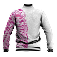 Traditional Polynesian Art Tattoos Baseball Jacket Pink Color LT03 - Polynesian Pride