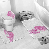 Traditional Polynesian Art Tattoos Bathroom Set Pink Color - Polynesian Pride