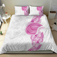 Traditional Polynesian Art Tattoos Bedding Set Pink Color - Polynesian Pride