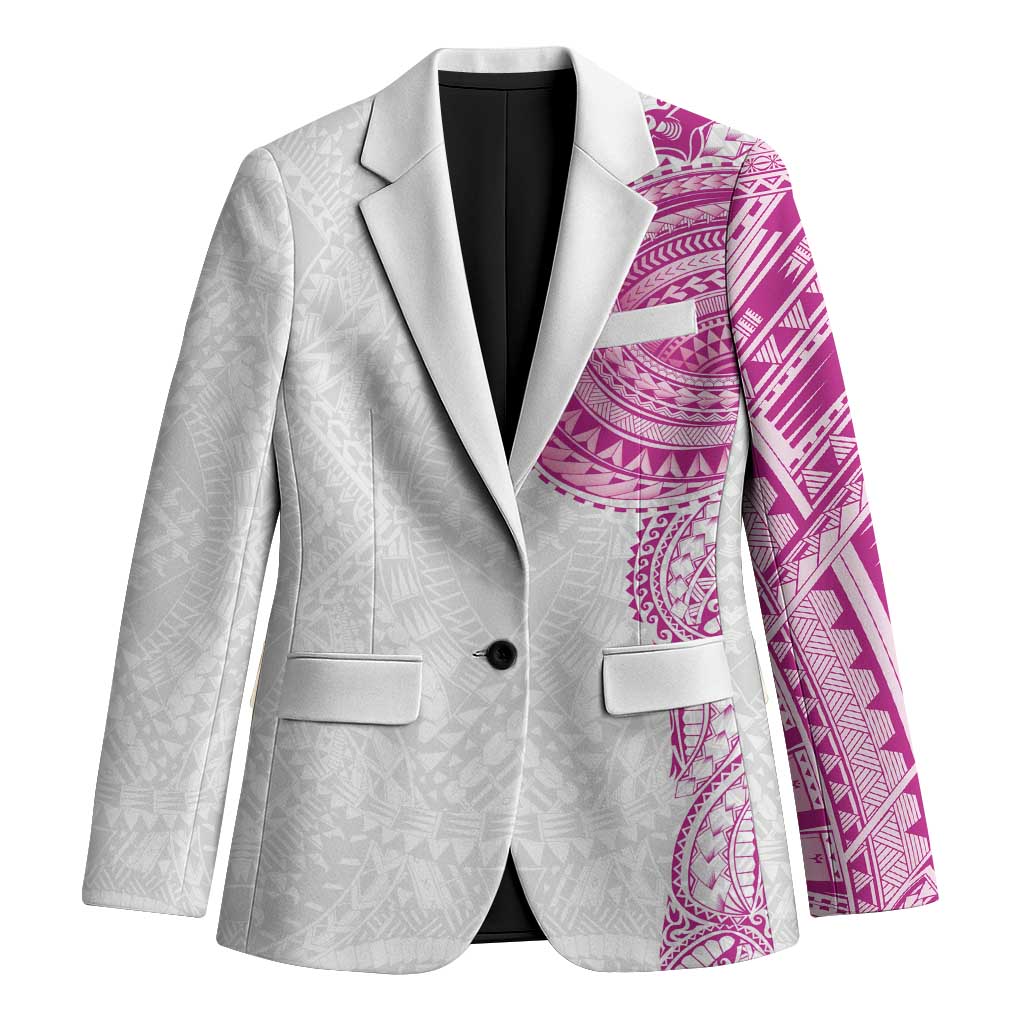 Traditional Polynesian Art Tattoos Blazer Pink Color LT03 Unisex Pink - Polynesian Pride