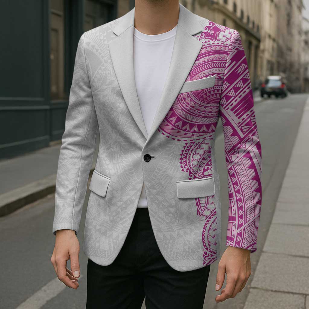 Traditional Polynesian Art Tattoos Blazer Pink Color LT03 - Polynesian Pride