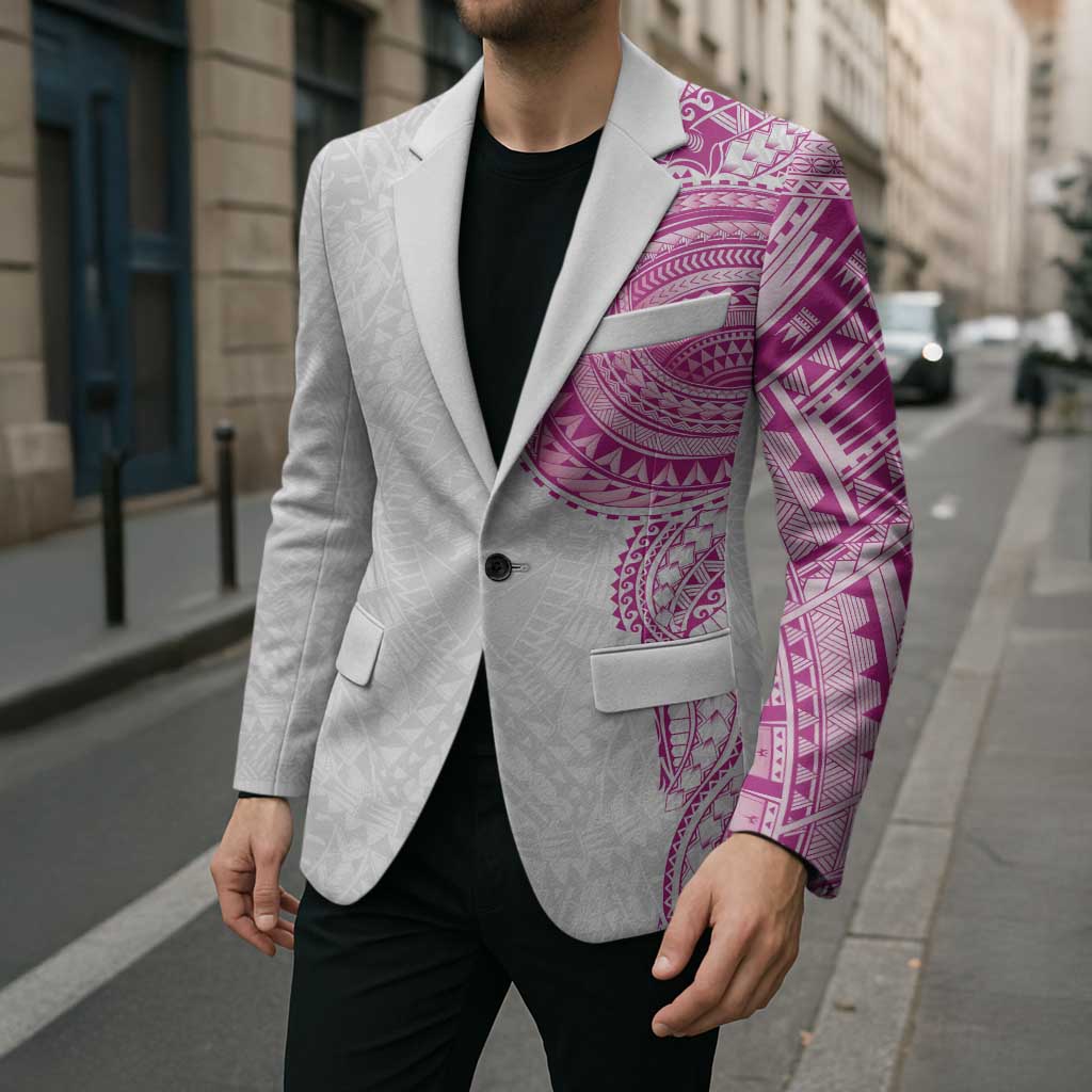 Traditional Polynesian Art Tattoos Blazer Pink Color LT03 - Polynesian Pride