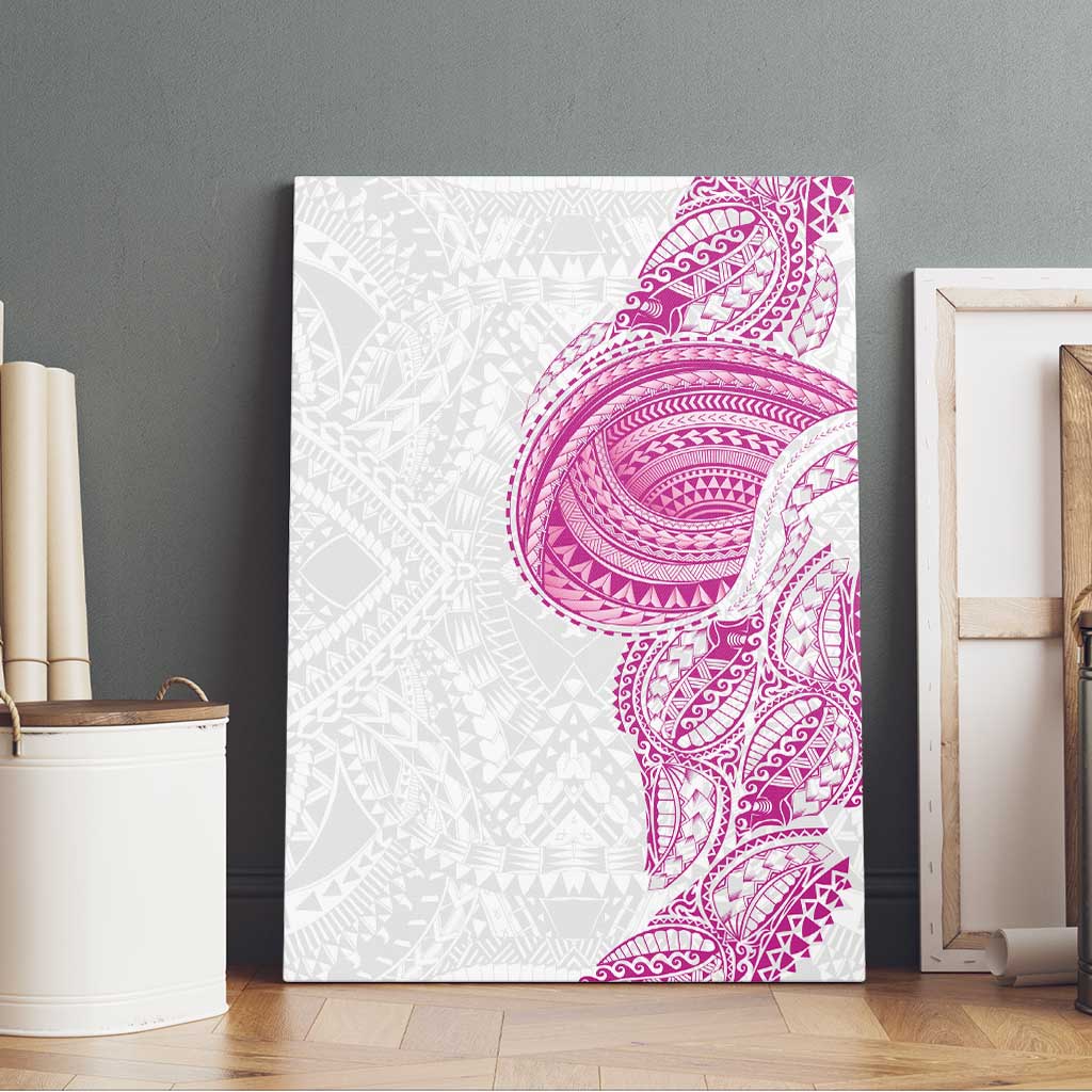Traditional Polynesian Art Tattoos Canvas Wall Art Pink Color LT03 - Polynesian Pride