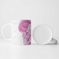 Traditional Polynesian Art Tattoos Ceramic Mug Pink Color LT03 - Polynesian Pride