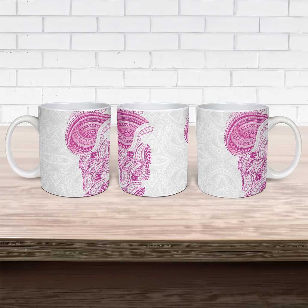 Traditional Polynesian Art Tattoos Ceramic Mug Pink Color LT03 - Polynesian Pride