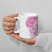 Traditional Polynesian Art Tattoos Ceramic Mug Pink Color LT03 - Polynesian Pride