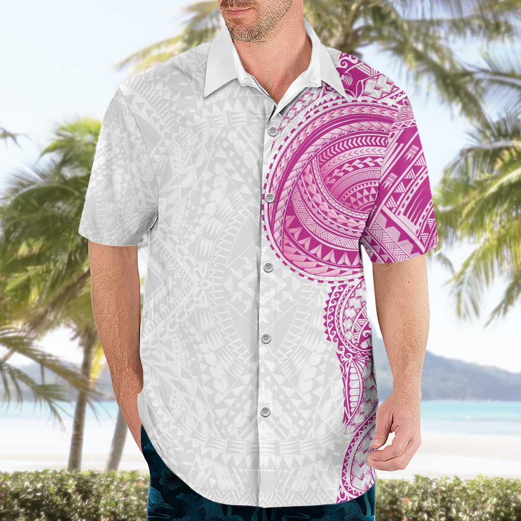 Traditional Polynesian Art Tattoos Hawaiian Shirt Pink Color - Polynesian Pride