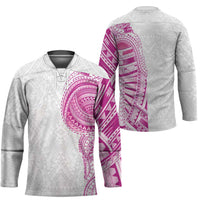 Traditional Polynesian Art Tattoos Hockey Jersey Pink Color LT03 - Polynesian Pride