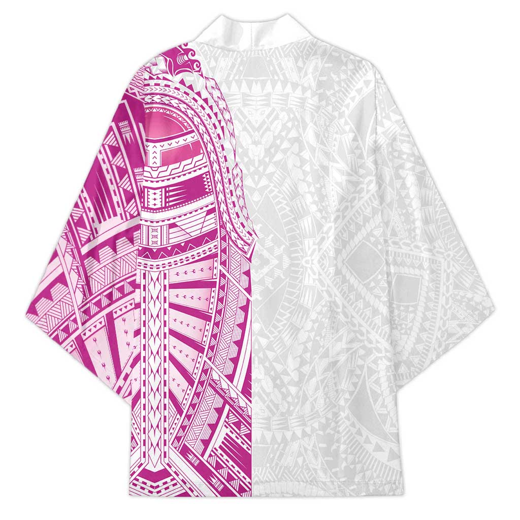 Traditional Polynesian Art Tattoos Kimono Pink Color - Polynesian Pride