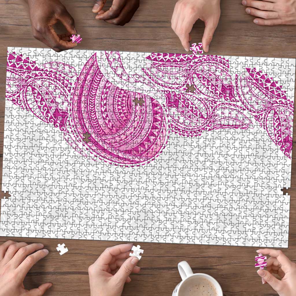 Traditional Polynesian Art Tattoos Puzzle Pink Color LT03 - Polynesian Pride