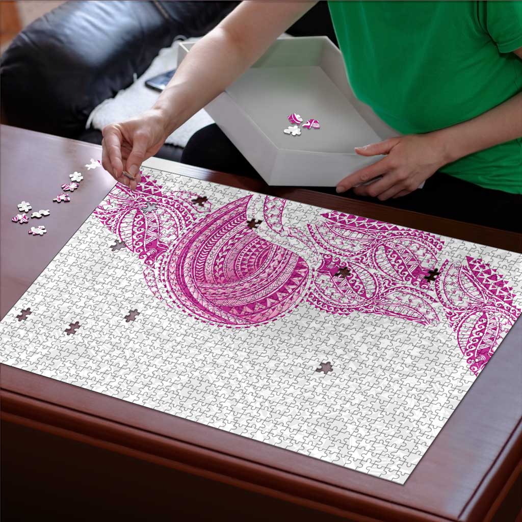 Traditional Polynesian Art Tattoos Puzzle Pink Color LT03 - Polynesian Pride