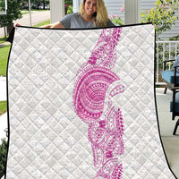 Traditional Polynesian Art Tattoos Quilt Pink Color - Polynesian Pride
