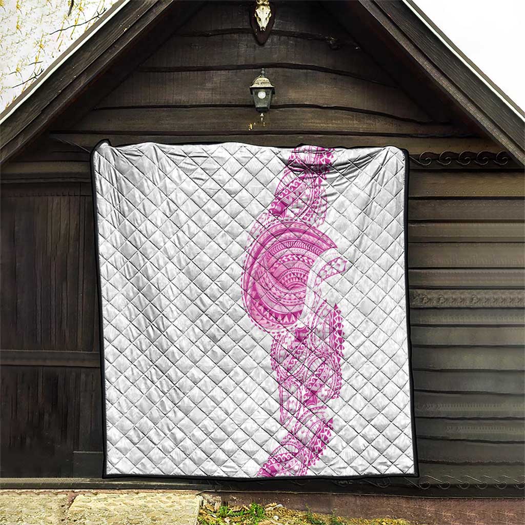 Traditional Polynesian Art Tattoos Quilt Pink Color - Polynesian Pride