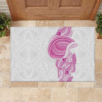 Traditional Polynesian Art Tattoos Rubber Doormat Pink Color LT03 Pink - Polynesian Pride