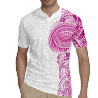 Traditional Polynesian Art Tattoos Rugby Jersey Pink Color LT03 - Polynesian Pride