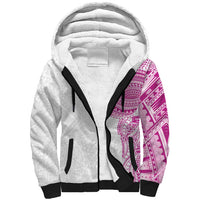 Traditional Polynesian Art Tattoos Sherpa Hoodie Pink Color LT03 Unisex Pink - Polynesian Pride
