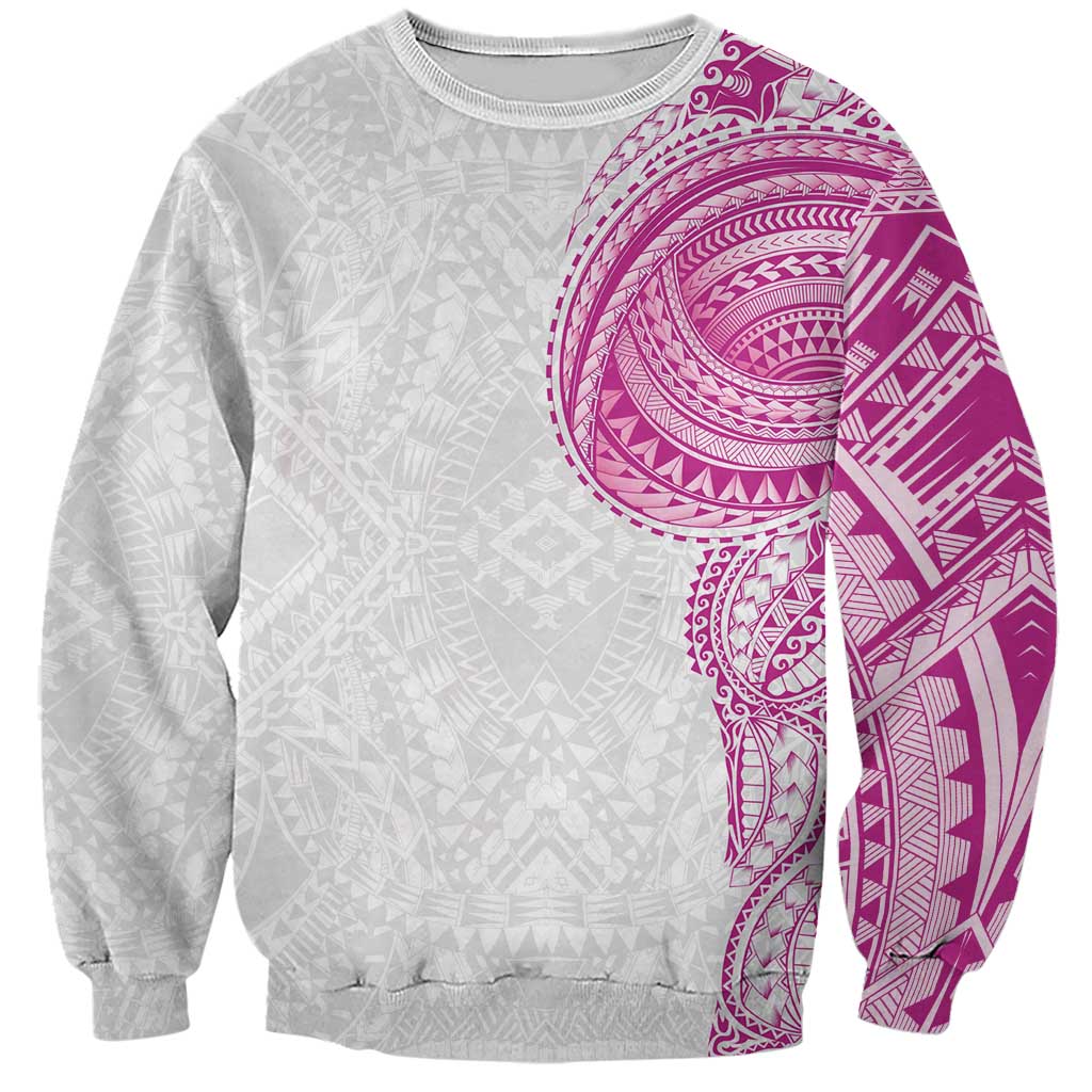 Traditional Polynesian Art Tattoos Sweatshirt Pink Color LT03 Unisex Pink - Polynesian Pride
