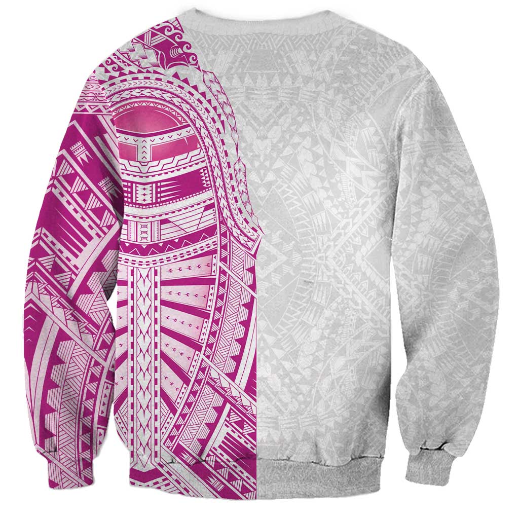 Traditional Polynesian Art Tattoos Sweatshirt Pink Color LT03 - Polynesian Pride