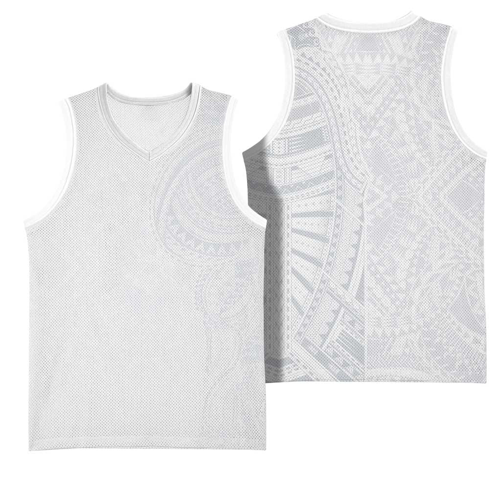 Lotu Tamaiti Basketball Jersey Traditional Samoan Art Tattoos LT03 - Polynesian Pride