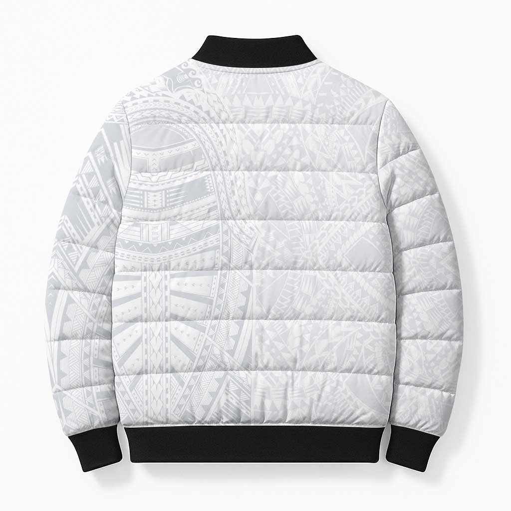 Lotu Tamaiti Bomber Puffer Jacket Traditional Samoan Art Tattoos LT03 - Polynesian Pride