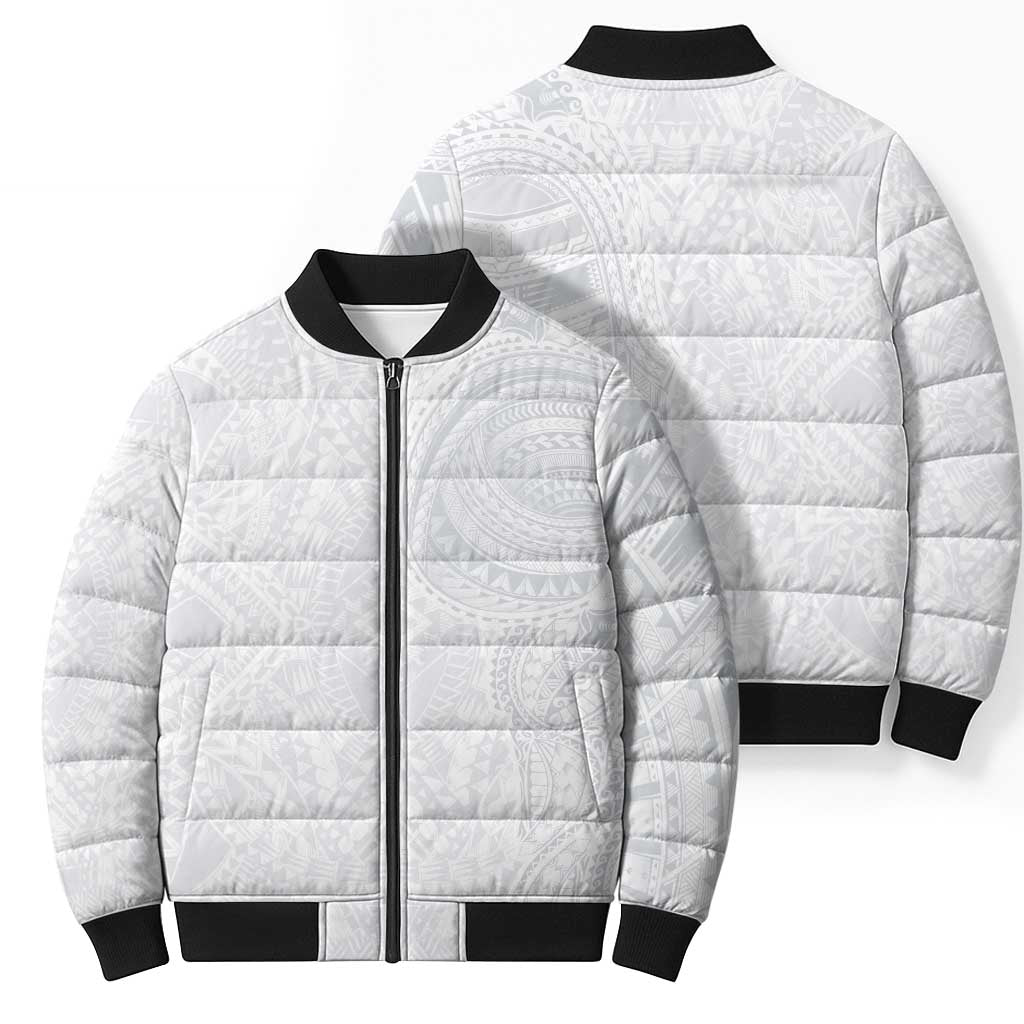 Lotu Tamaiti Bomber Puffer Jacket Traditional Samoan Art Tattoos LT03 - Polynesian Pride