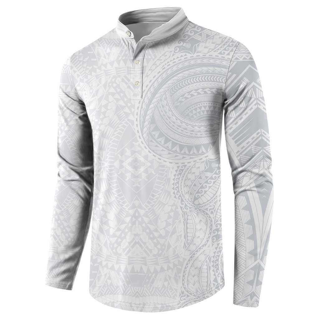Lotu Tamaiti Button Sweatshirt Traditional Samoan Art Tattoos LT03 - Polynesian Pride