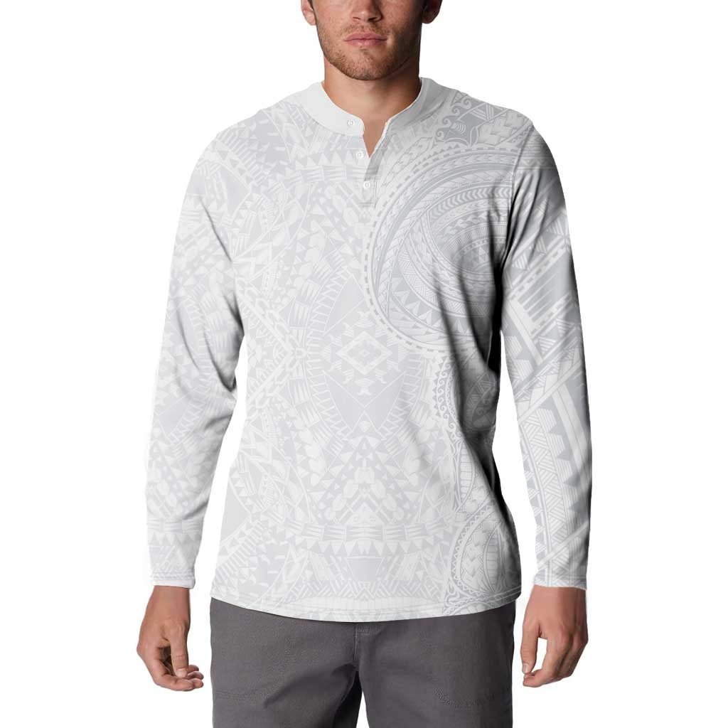 Lotu Tamaiti Button Sweatshirt Traditional Samoan Art Tattoos LT03 - Polynesian Pride