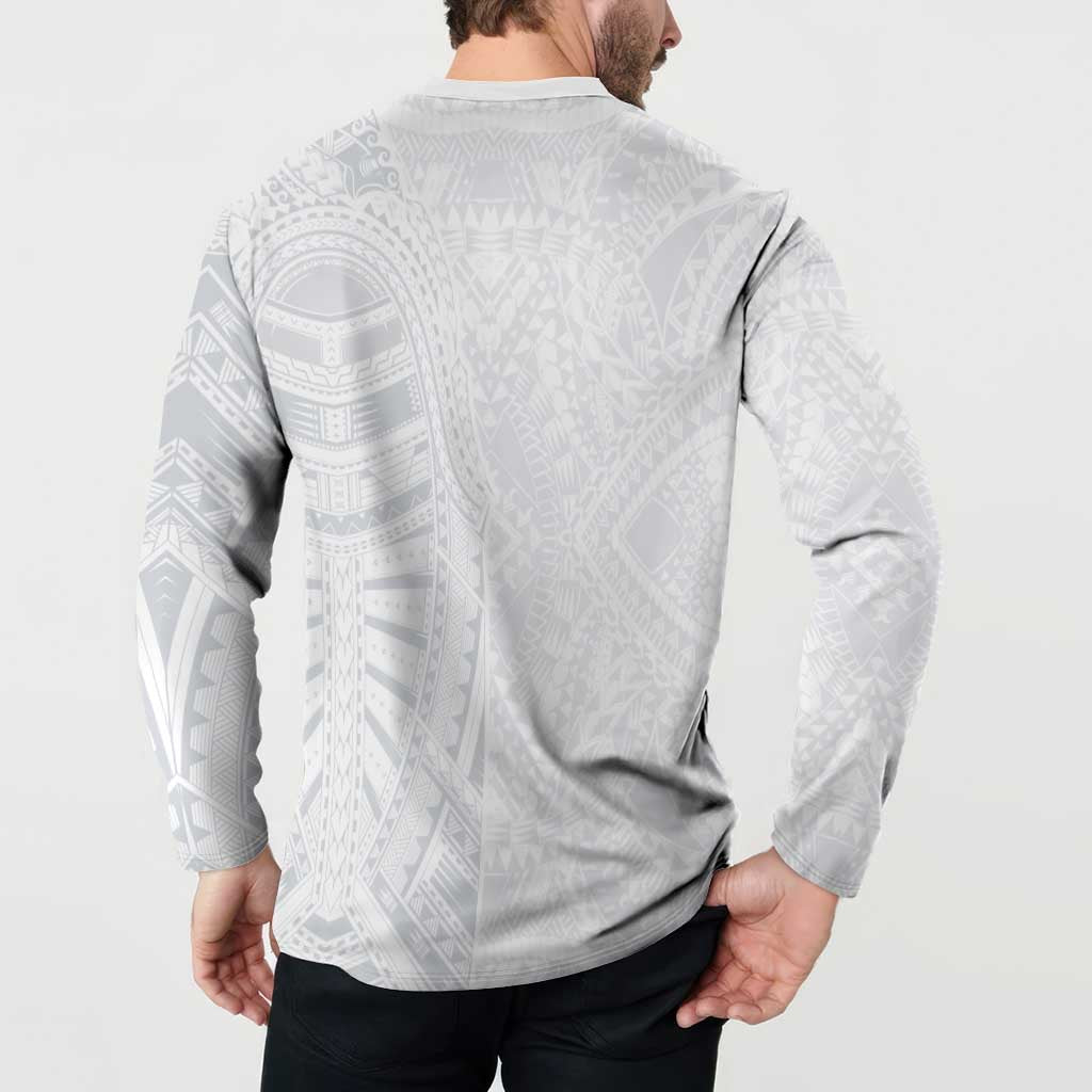 Lotu Tamaiti Button Sweatshirt Traditional Samoan Art Tattoos LT03 - Polynesian Pride