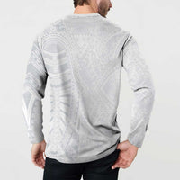 Lotu Tamaiti Button Sweatshirt Traditional Samoan Art Tattoos LT03 - Polynesian Pride