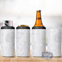 Lotu Tamaiti 4 in 1 Can Cooler Tumbler Traditional Samoan Art Tattoos LT03 - Polynesian Pride