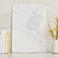 Lotu Tamaiti Canvas Wall Art Traditional Samoan Art Tattoos LT03 Without Frame White - Polynesian Pride