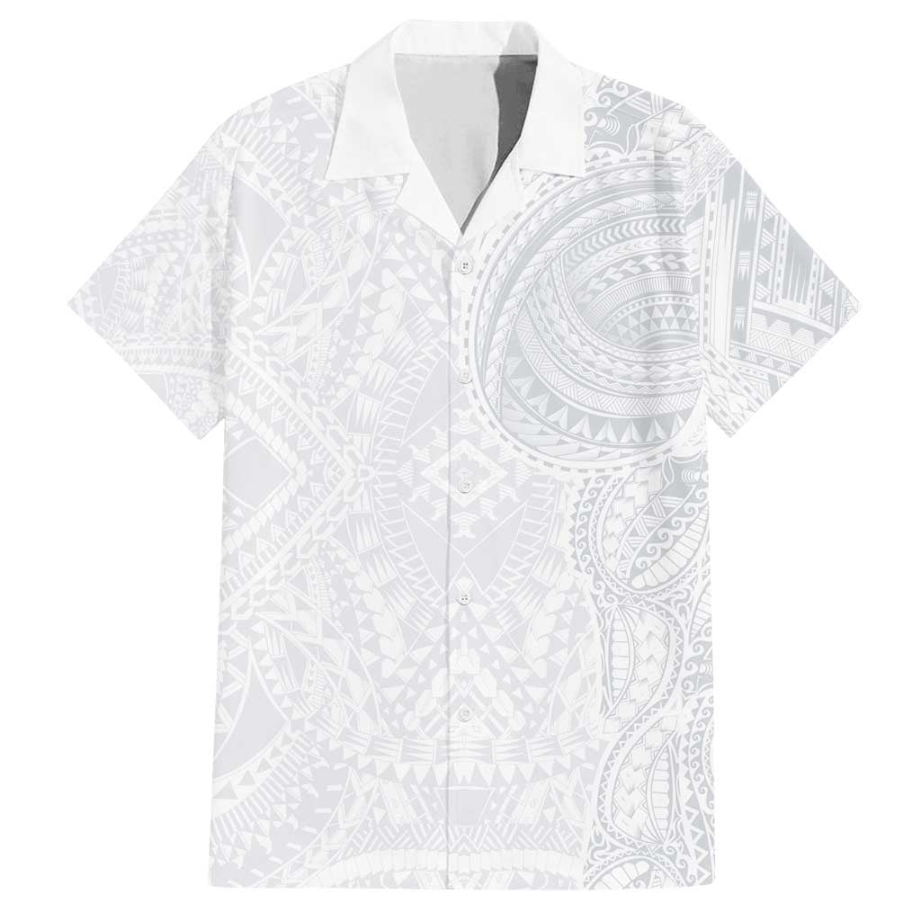 Lotu Tamaiti Family Matching Off Shoulder Short Dress and Hawaiian Shirt Traditional Samoan Art Tattoos - Polynesian Pride