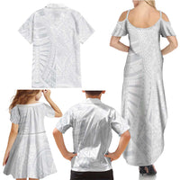 Lotu Tamaiti Family Matching Summer Maxi Dress and Hawaiian Shirt Traditional Samoan Art Tattoos - Polynesian Pride