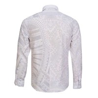 Lotu Tamaiti Long Sleeve Button Shirt Traditional Samoan Art Tattoos LT03 - Polynesian Pride