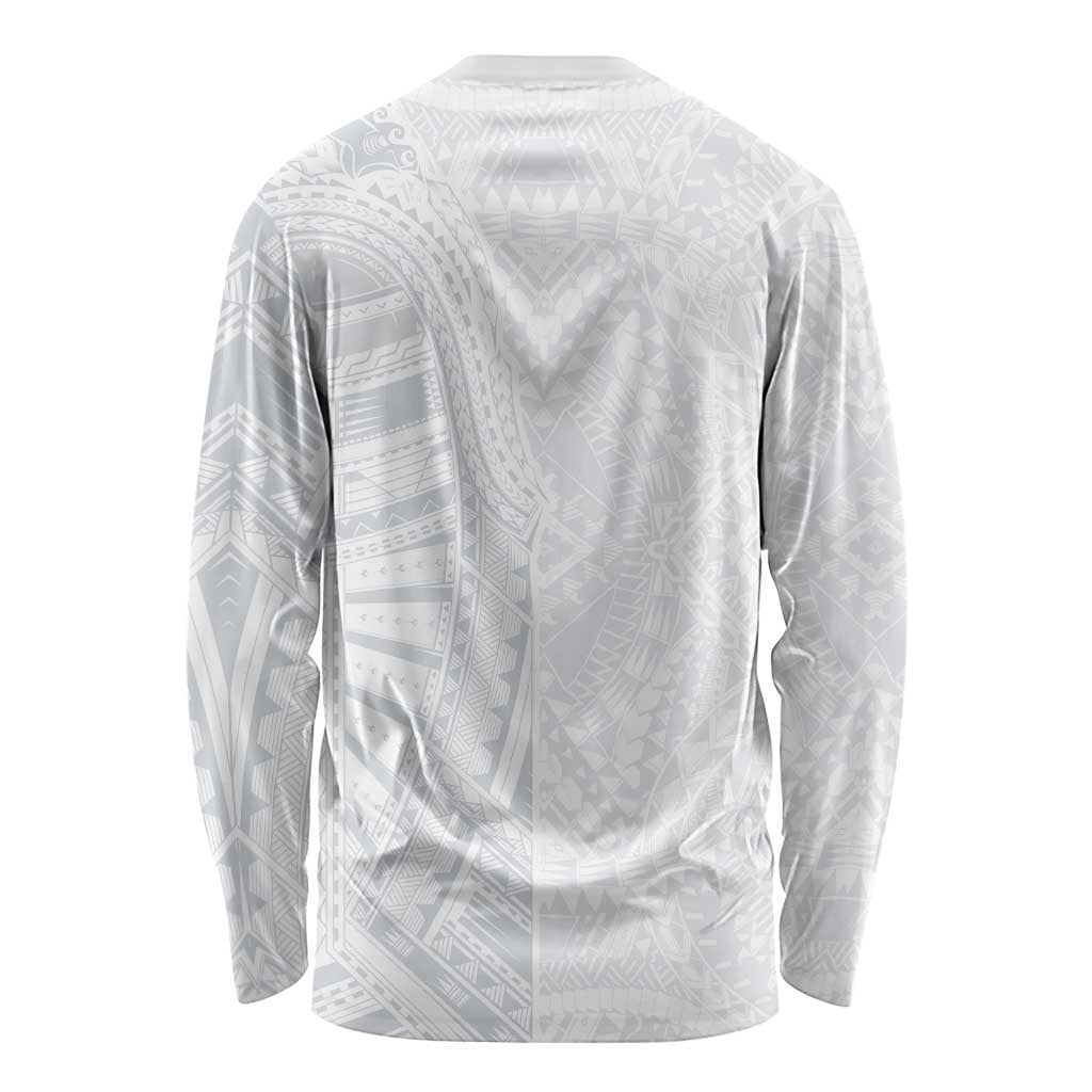 Lotu Tamaiti Long Sleeve Shirt Traditional Samoan Art Tattoos LT03 - Polynesian Pride