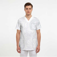 Lotu Tamaiti Scrub Top Traditional Samoan Art Tattoos LT03 - Polynesian Pride