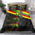 Kanaka Maoli Running Bedding Set Kakau Pattern with Kanaka Maoli Flag Color