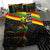 Kanaka Maoli Running Bedding Set Kakau Pattern with Kanaka Maoli Flag Color