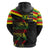 Kanaka Maoli Running Hoodie Kakau Pattern with Kanaka Maoli Flag Color