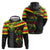 Kanaka Maoli Running Hoodie Kakau Pattern with Kanaka Maoli Flag Color