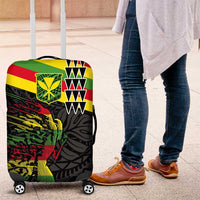 Kanaka Maoli Running Luggage Cover Kakau Pattern with Kanaka Maoli Flag Color