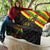 Kanaka Maoli Running Quilt Kakau Pattern with Kanaka Maoli Flag Color