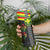 Kanaka Maoli Running Skinny Tumbler Kakau Pattern with Kanaka Maoli Flag Color