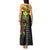 Kanaka Maoli Running Tank Maxi Dress Kakau Pattern with Kanaka Maoli Flag Color