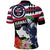 Honolulu Running Race Polo Shirt Hawaii Marathon Kakau Art with Hibiscus and National Flag Style