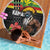 Kanaka Maoli Ikaika Warrior Beach Blanket Hibiscus Kakau Art and Tapa Tribal Pattern