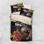 Kanaka Maoli Ikaika Warrior Bedding Set Hibiscus Kakau Art and Tapa Tribal Pattern