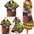 Kanaka Maoli Ikaika Warrior Family Matching Summer Maxi Dress and Hawaiian Shirt Hibiscus Kakau Art and Tapa Tribal Pattern