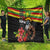 Kanaka Maoli Ikaika Warrior Quilt Hibiscus Kakau Art and Tapa Tribal Pattern