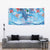 Hawaiian Waves Whale Tapestry Kakau Art and Tropical Red Hibiscus Flowers